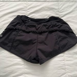Black Lululemon shorts! Size 6. :)